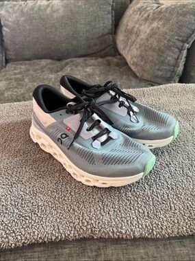 On Running Cloudmonster Mint-Trim Light Blue Running Shoes